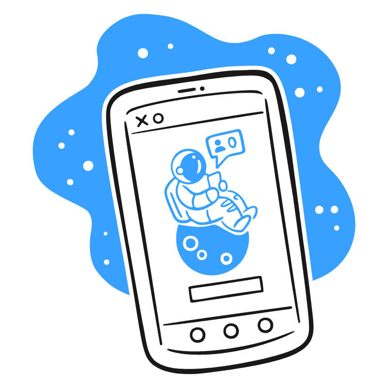 Empty Friends List No Friends Added Illustration from Brooklyn Set