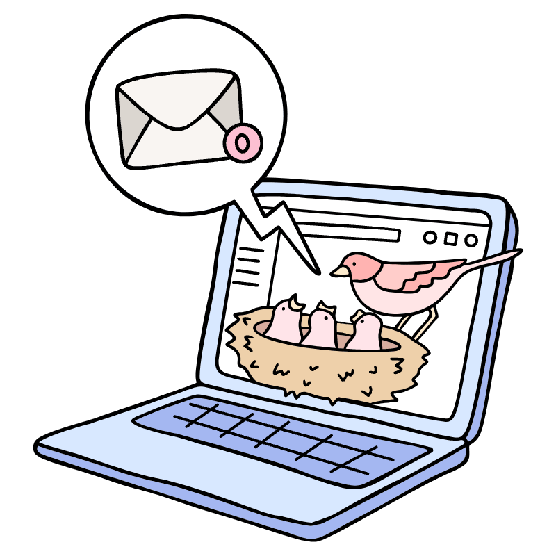 Empty Inbox 1 Illustration from Bruxelles Set