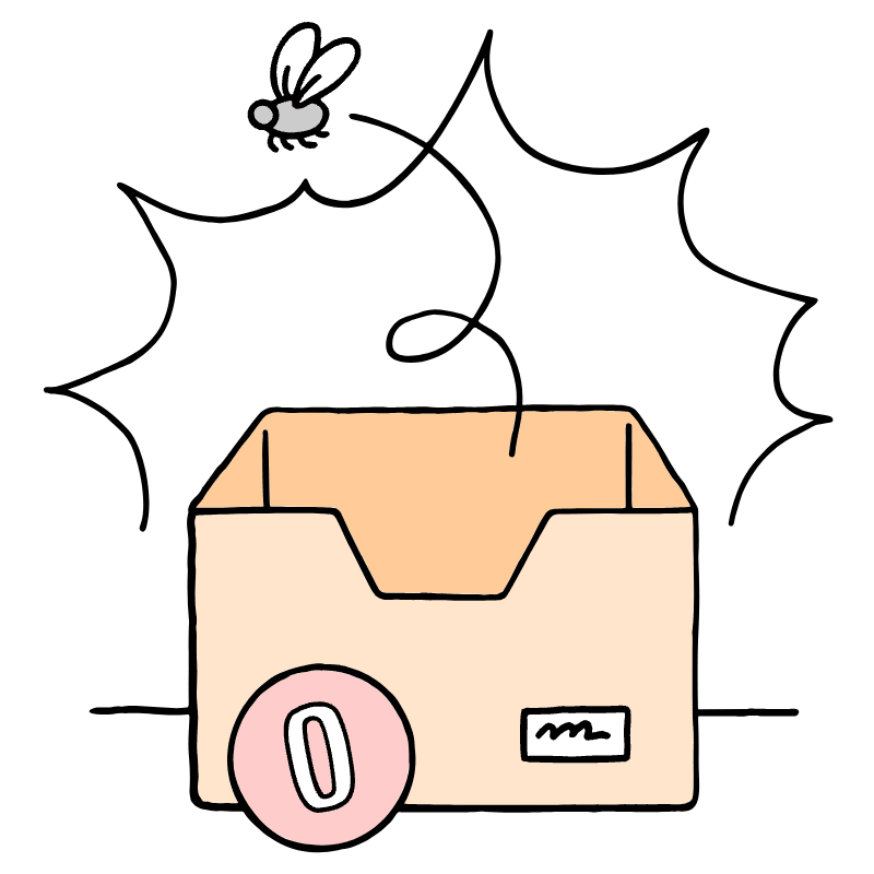 Empty Inbox Illustration from Bruxelles Set