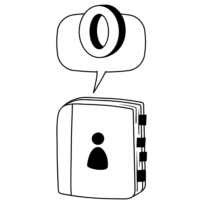 Emptystate Empty Contact No Contacts Added Illustration from Milano Set