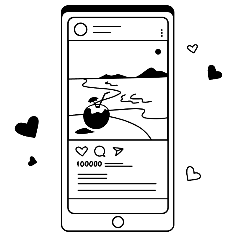 Lots Of Followers Post Engagement Illustration from Milano Set