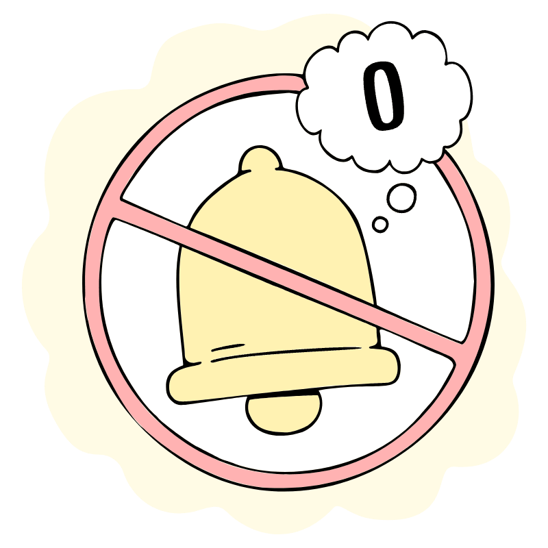 No Notifications Illustration from Bruxelles Set