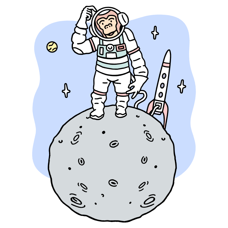 Astronaut 2 Illustration from Bruxelles Set