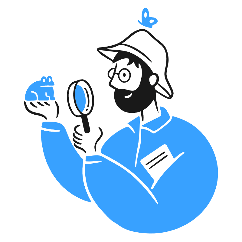 Biologist Illustration from Brooklyn Set