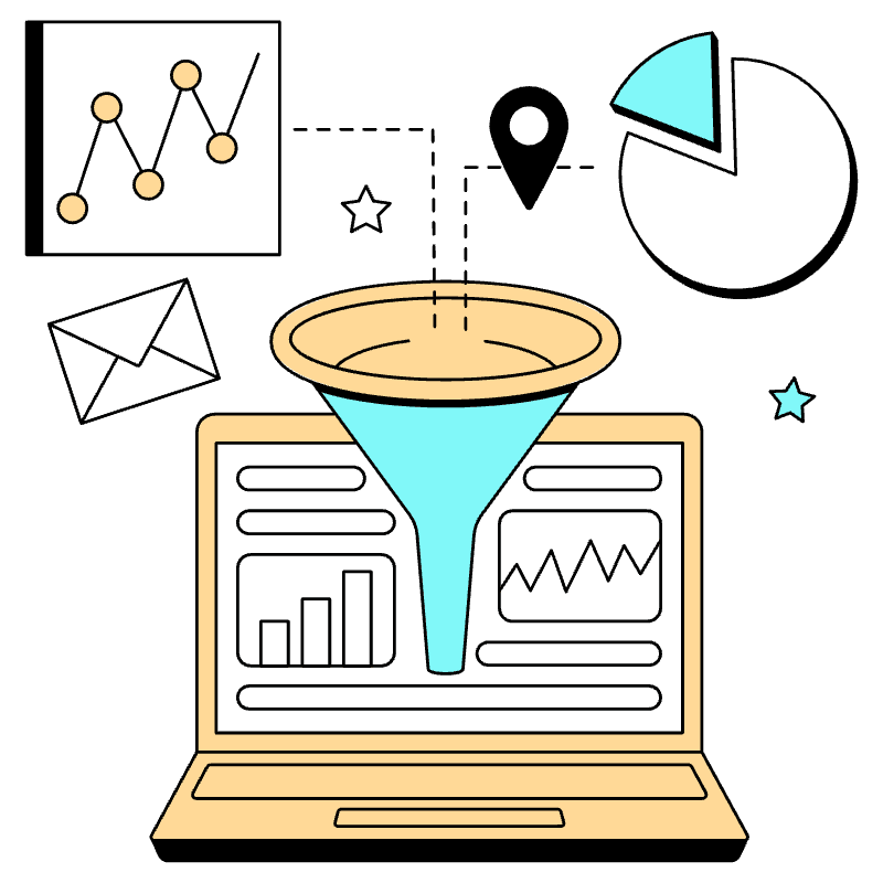 Gathering Of Data Illustration from London Set
