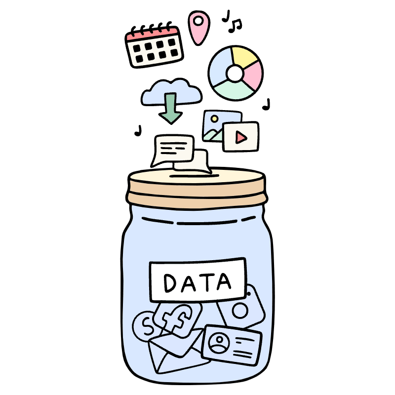 Gathering Of Data 3 Illustration from Bruxelles Set