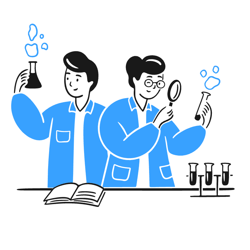 Researchers Illustration from Brooklyn Set
