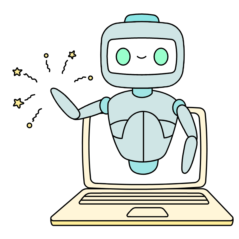Robot On Laptop 2 Illustration from Bruxelles Set