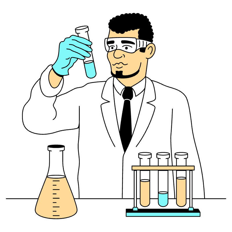 Scientist Illustration from London Set