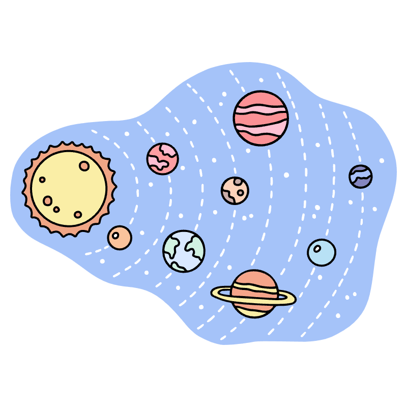 Solar System 1 Illustration from Bruxelles Set
