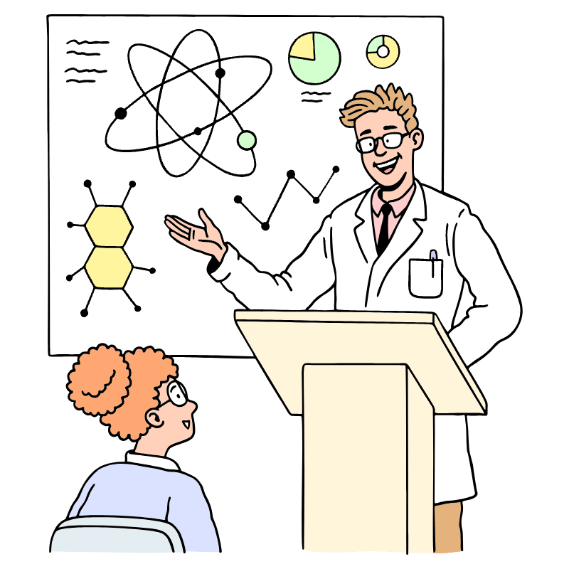 Technology Science Tech Presentation Illustration from Bruxelles Set