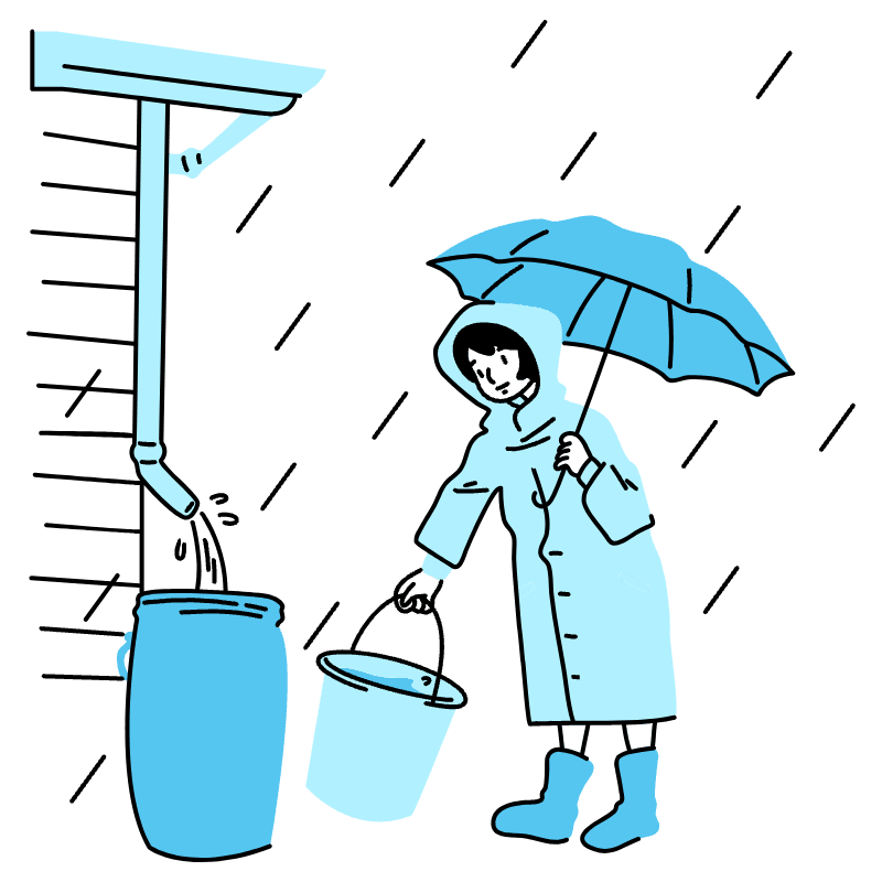 Water Conservation Illustration from Tokyo Duotone Set