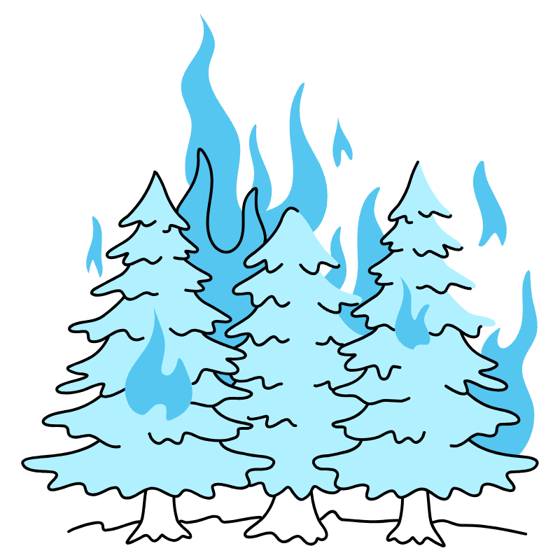 Wildfire Illustration from Tokyo Duotone Set