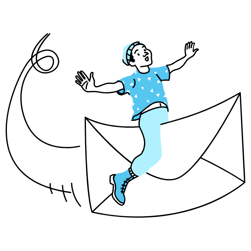 Message Sent Illustration from Tokyo Duotone Set