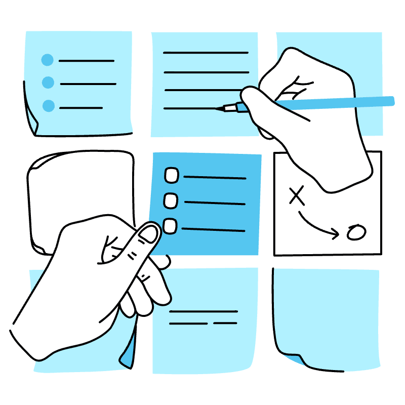 Post It Illustration from Tokyo Duotone Set