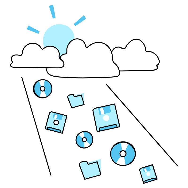 Data Cloud Illustration from Tokyo Duotone Set