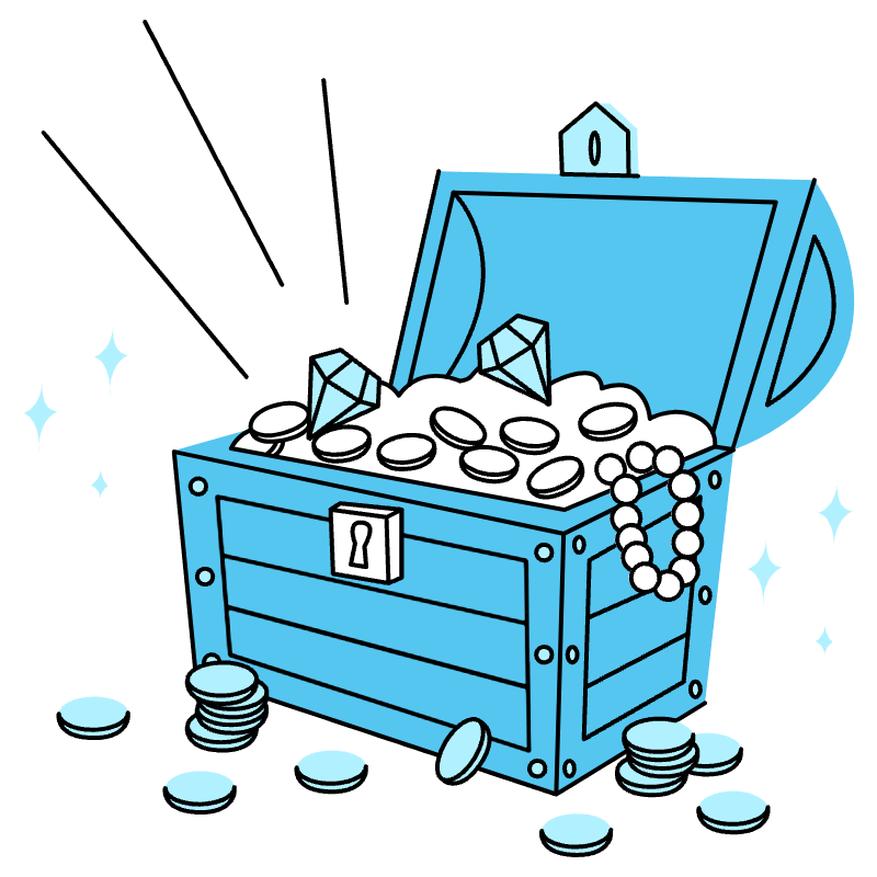 Treasure Chest 2 Illustration from Tokyo Duotone Set