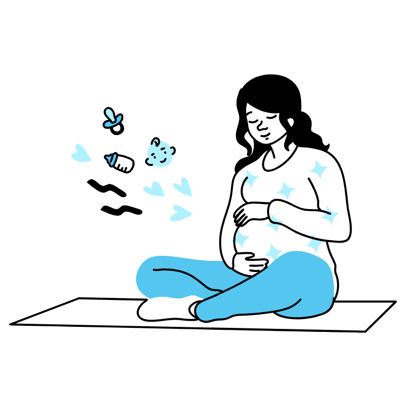 Pregnancy 1 Illustration from Tokyo Duotone Set