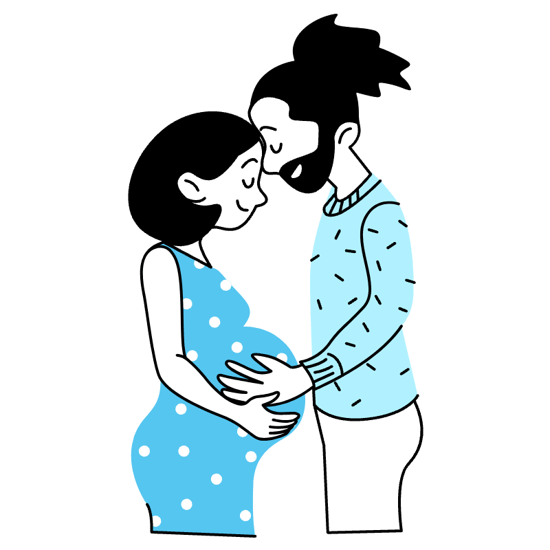 Pregnancy 2 Illustration from Tokyo Duotone Set