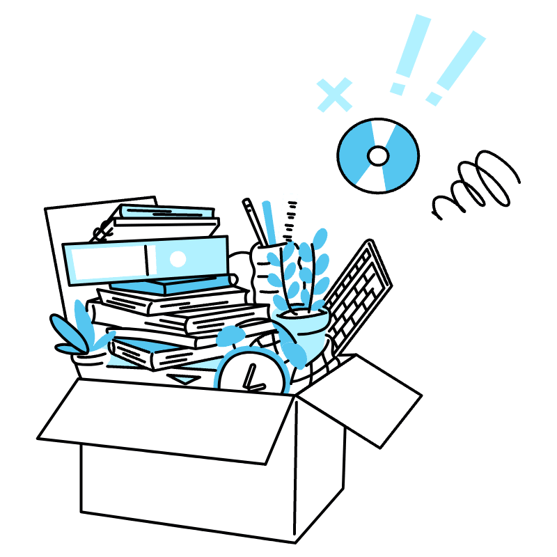 Disk Full Illustration from Tokyo Duotone Set