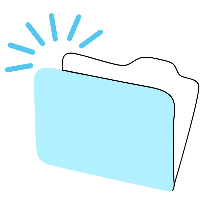 Empty Folder Illustration from Tokyo Duotone Set