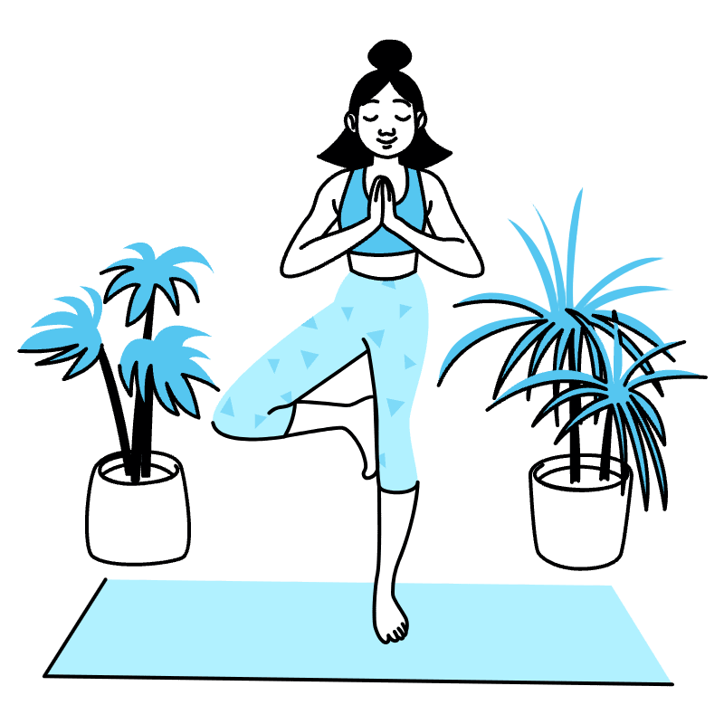 Meditation Yoga Illustration from Tokyo Duotone Set