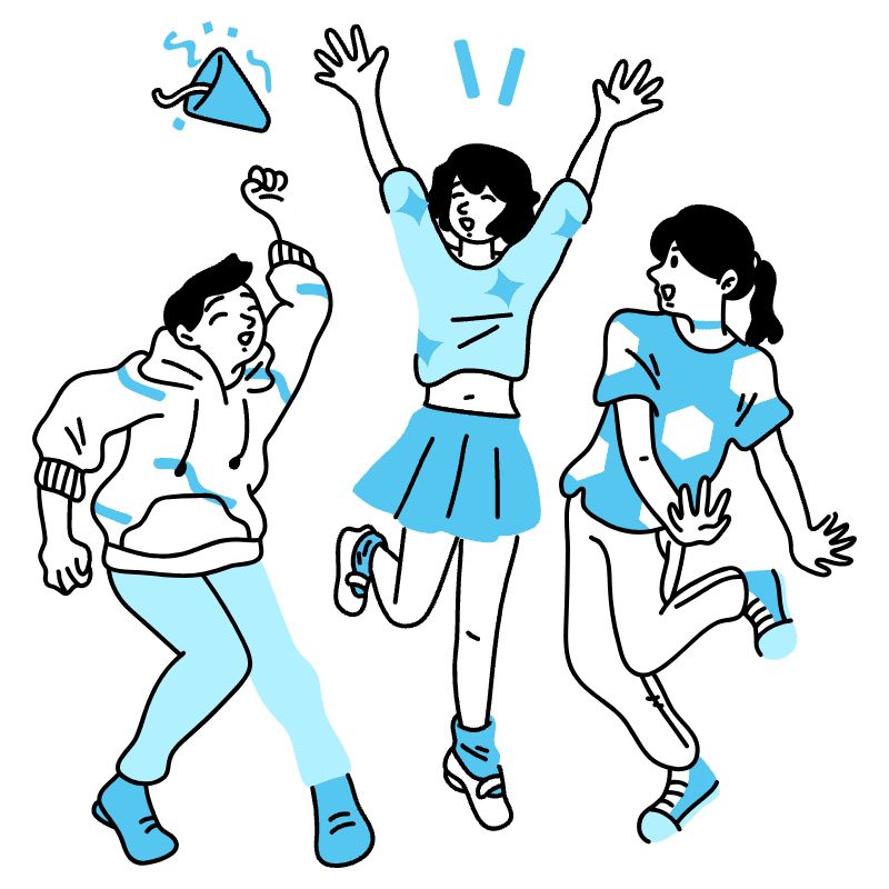Party Illustration from Tokyo Duotone Set