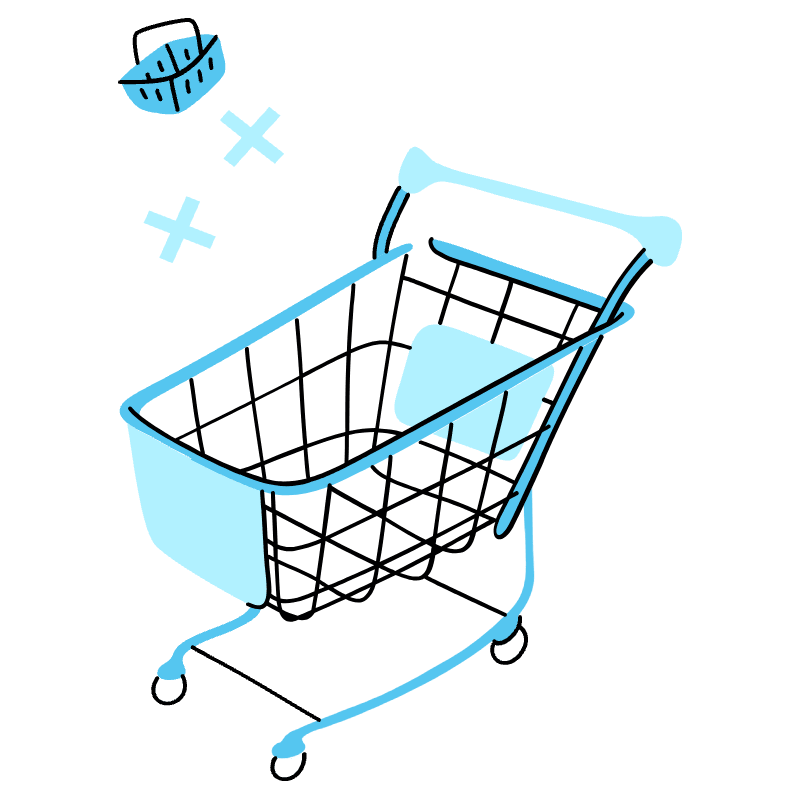 Empty Cart 2 Illustration from Tokyo Duotone Set