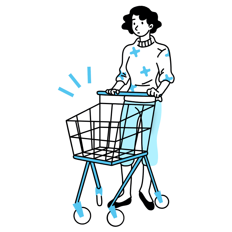 Empty Cart Illustration from Tokyo Duotone Set