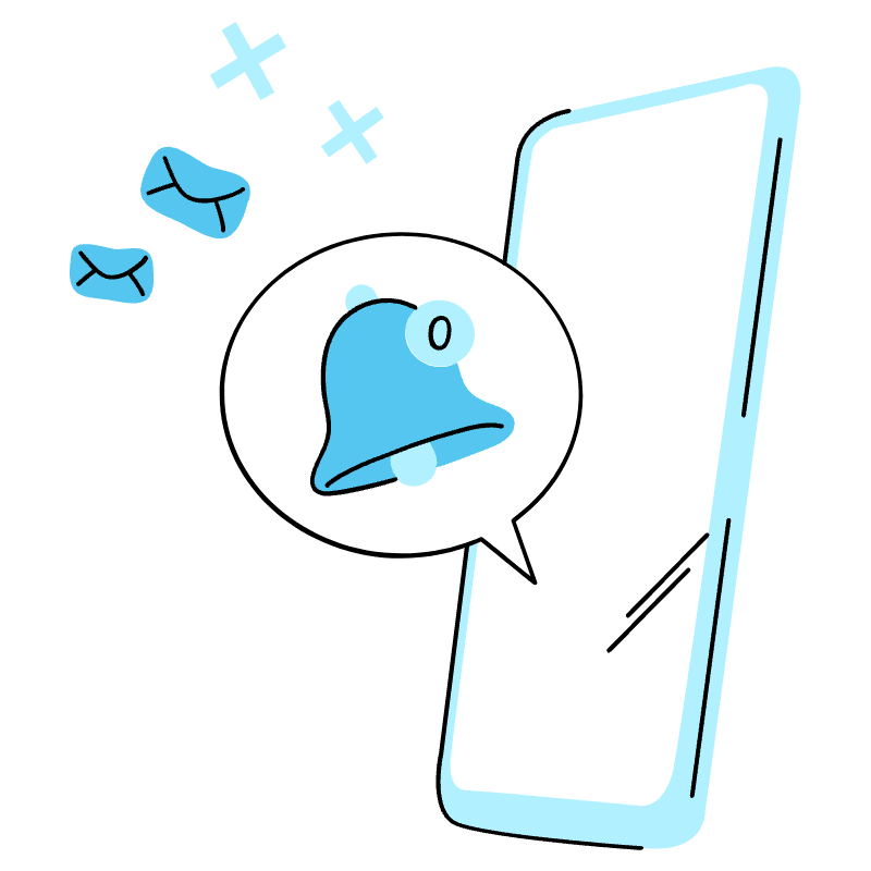 No Notifications Illustration from Tokyo Duotone Set