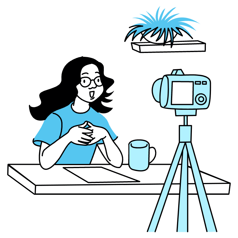 Vlog Illustration from Tokyo Duotone Set