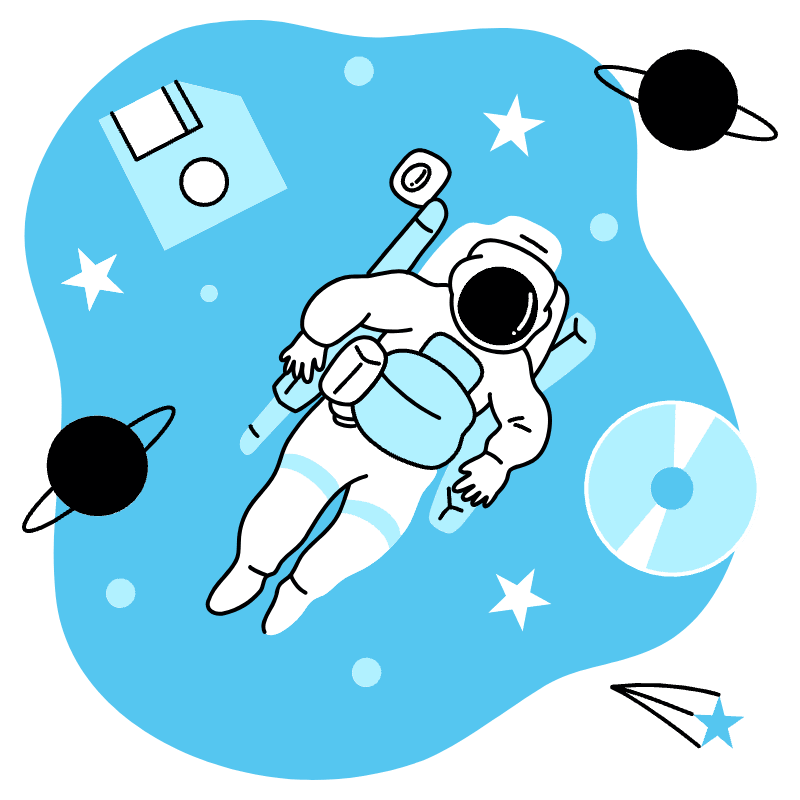 Space Illustration from Tokyo Duotone Set