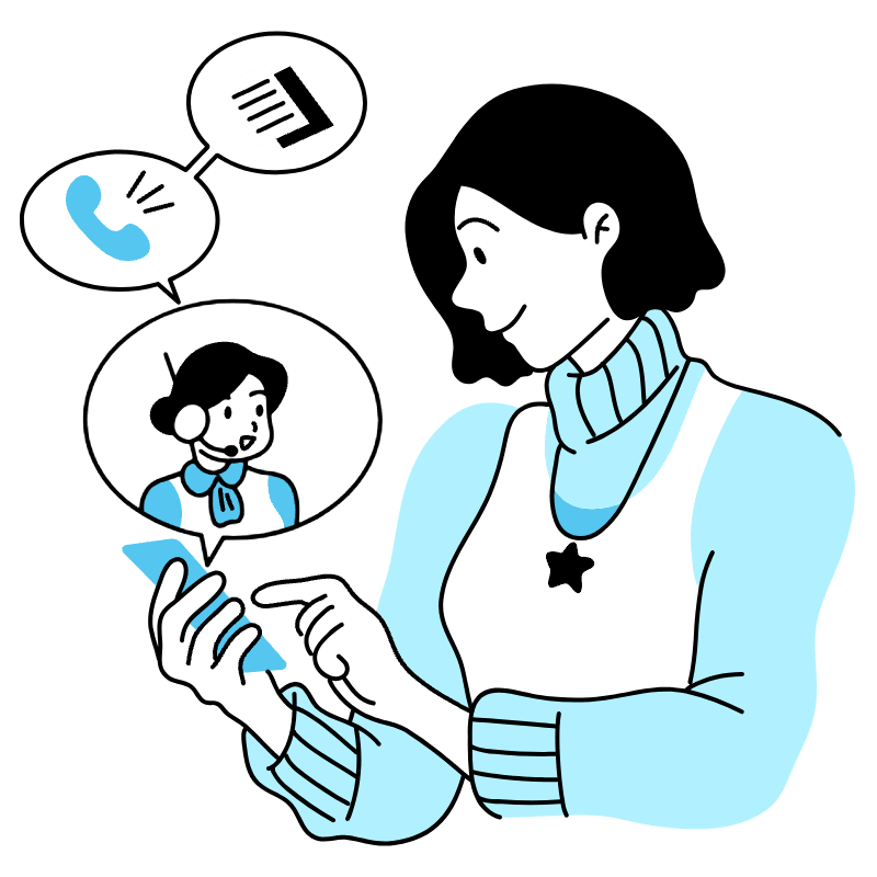 Virtual Personal Assistant Illustration from Tokyo Duotone Set