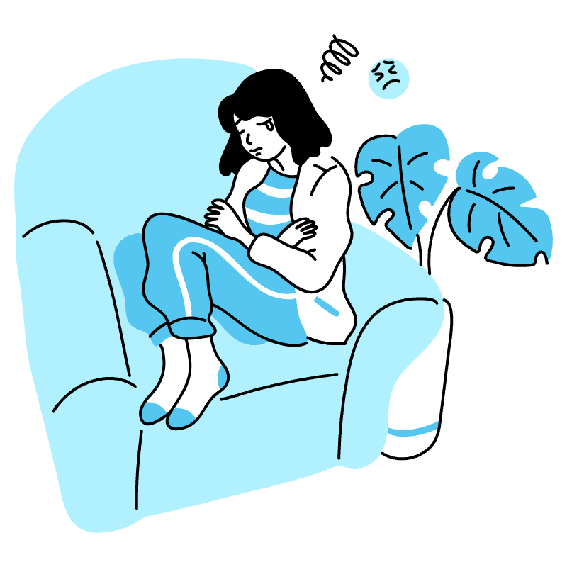 Feeling Lonely Illustration from Tokyo Duotone Set