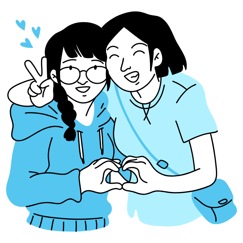 Love And Peace Illustration from Tokyo Duotone Set