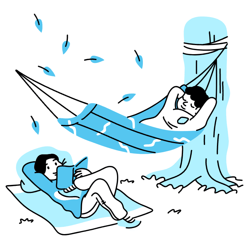 Slacking Chilling Illustration from Tokyo Duotone Set