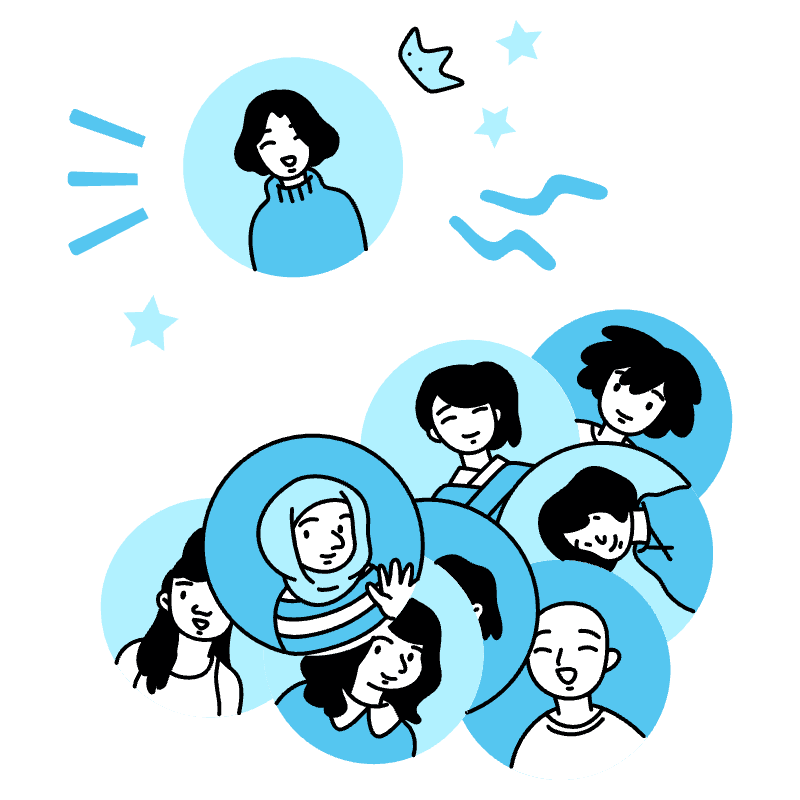 Top User Illustration from Tokyo Duotone Set