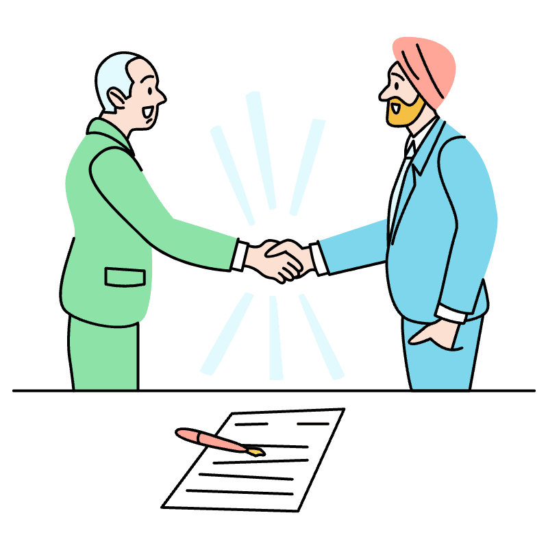 Business Deal Illustration from Tokyo Set