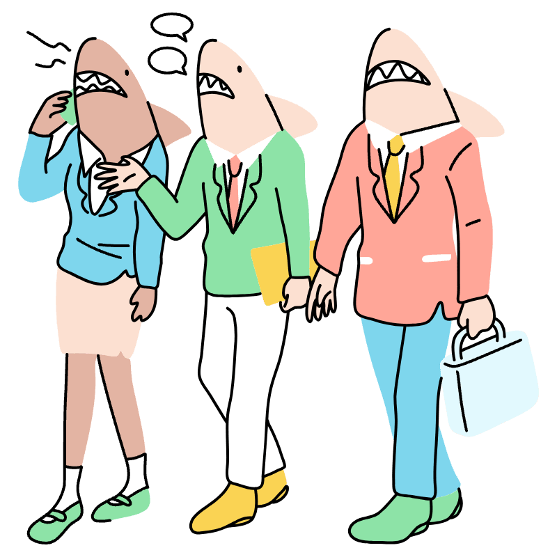 Business Sharks Illustration from Tokyo Set