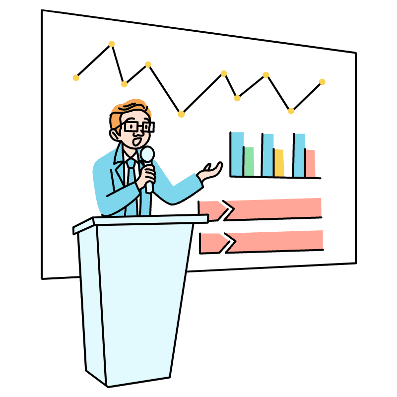 Businessman Keynote Illustration from Tokyo Set