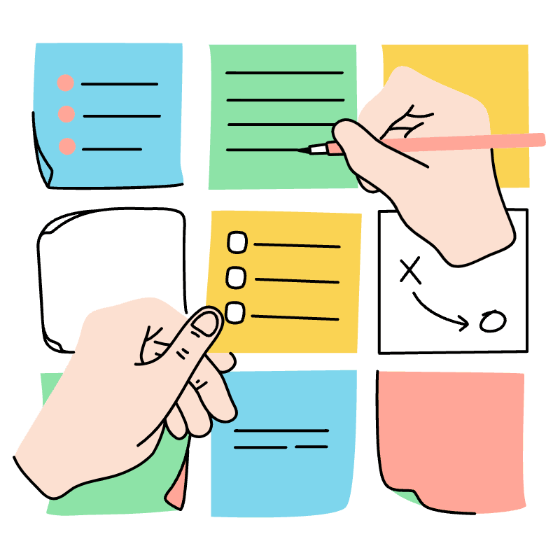 Post It Illustration from Tokyo Set