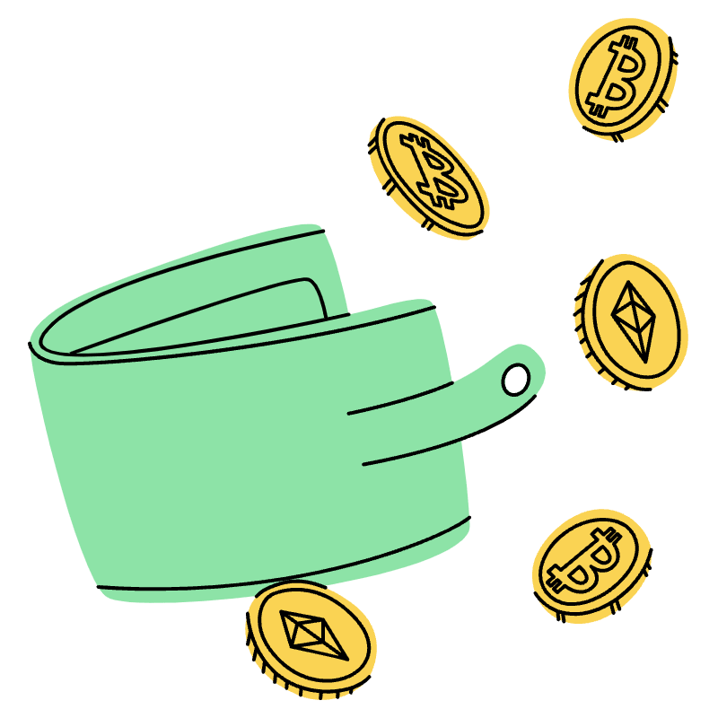 Cryptocurrency Wallet 1 Illustration from Tokyo Set