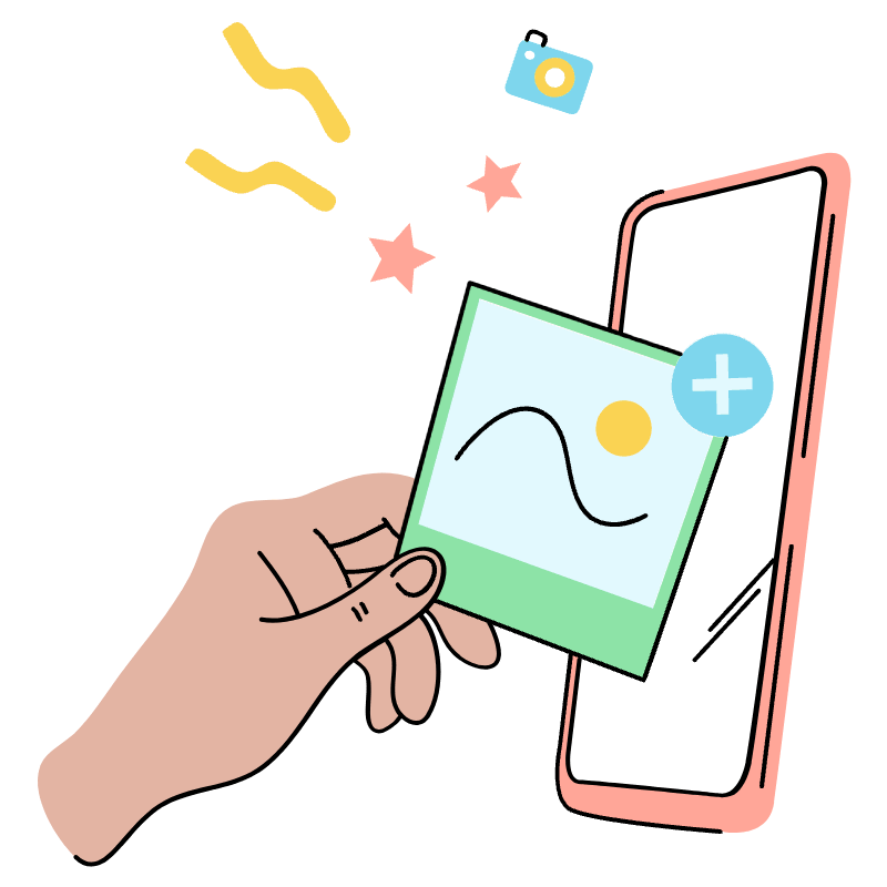 Add Files Media Illustration from Tokyo Set