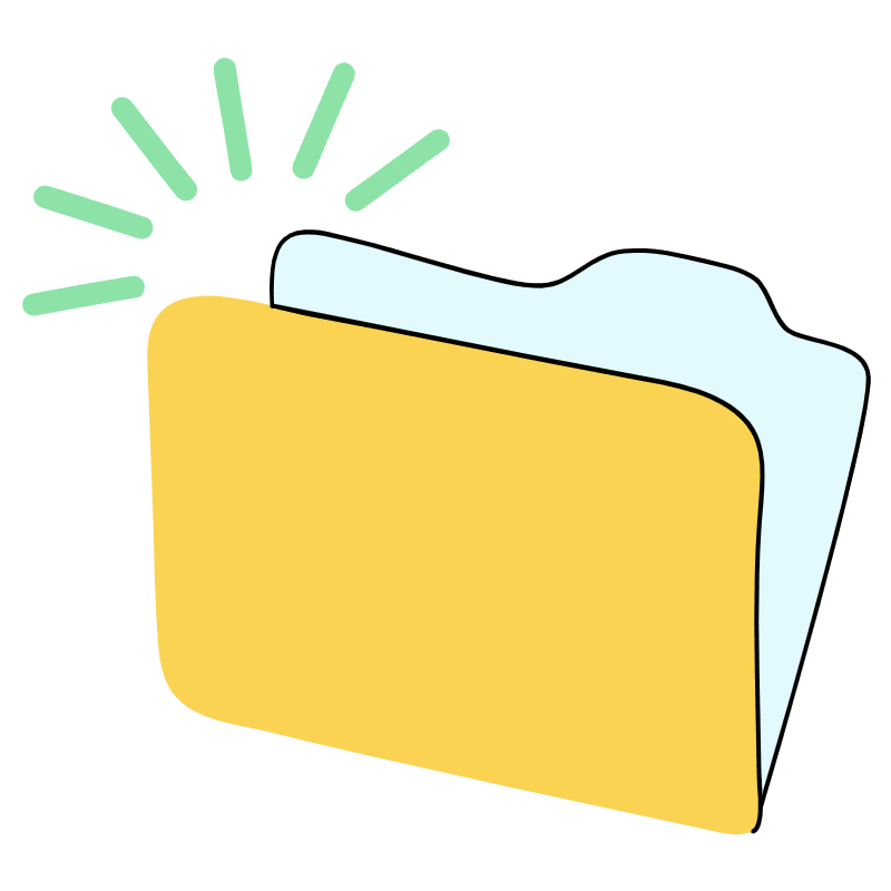 Empty Folder Illustration from Tokyo Set