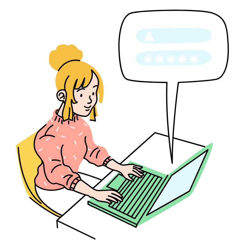 Enter Password Illustration from Tokyo Set