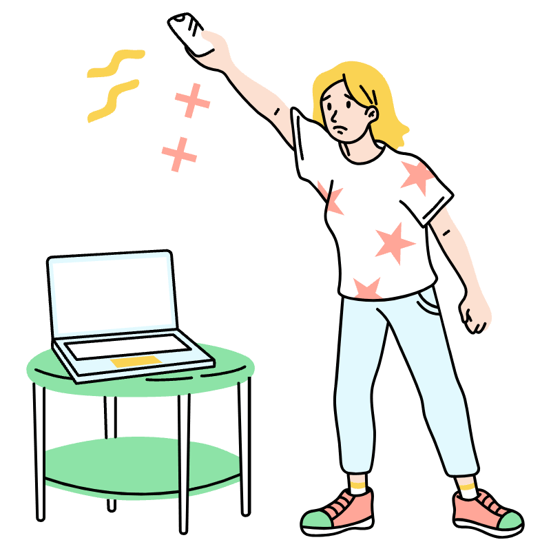 No Connection Illustration from Tokyo Set