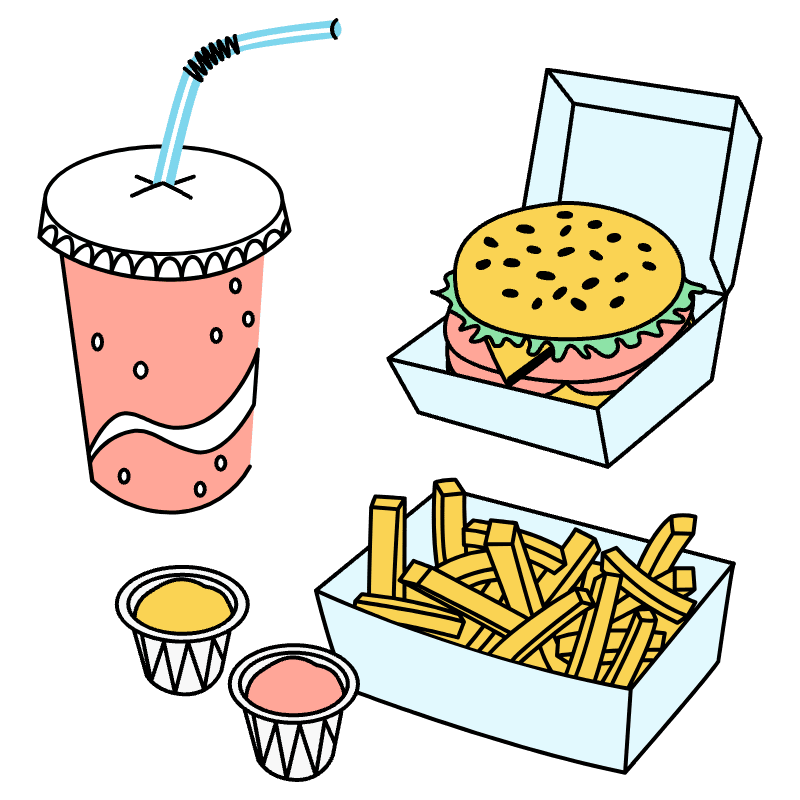 Fast Food 1 Illustration from Tokyo Set