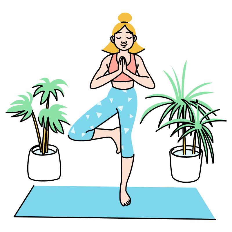 Meditation Yoga Illustration from Tokyo Set