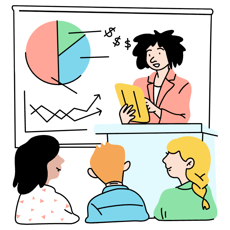 Marketer Giving A Keynote 2 Illustration from Tokyo Set