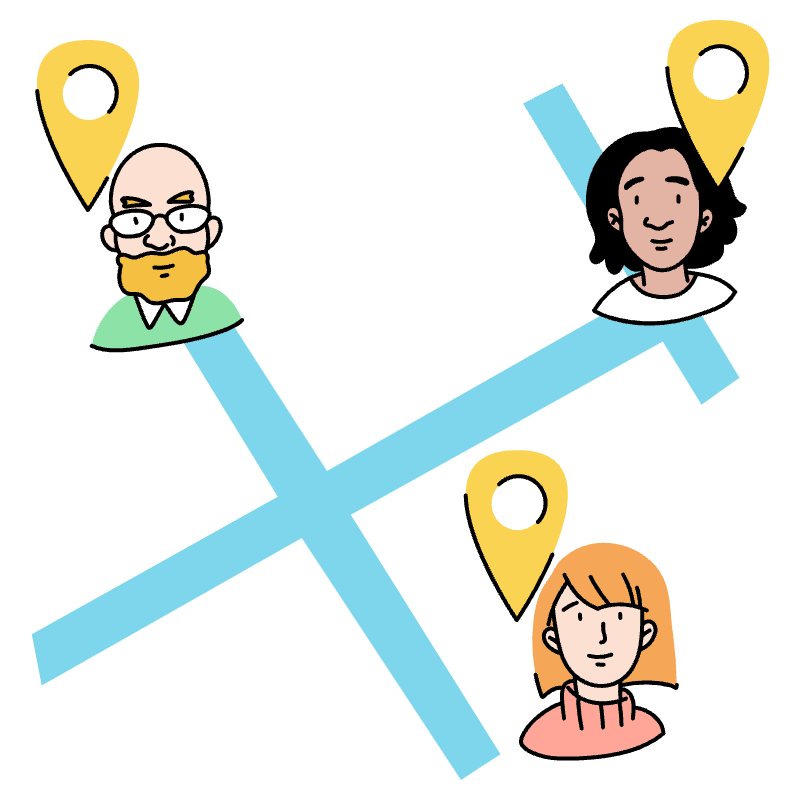 Tracking Users Illustration from Tokyo Set